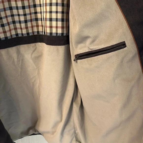 HART SCHAFFNER Marx Smart Wool Car Coat brown Size large - Picture 7 of 11